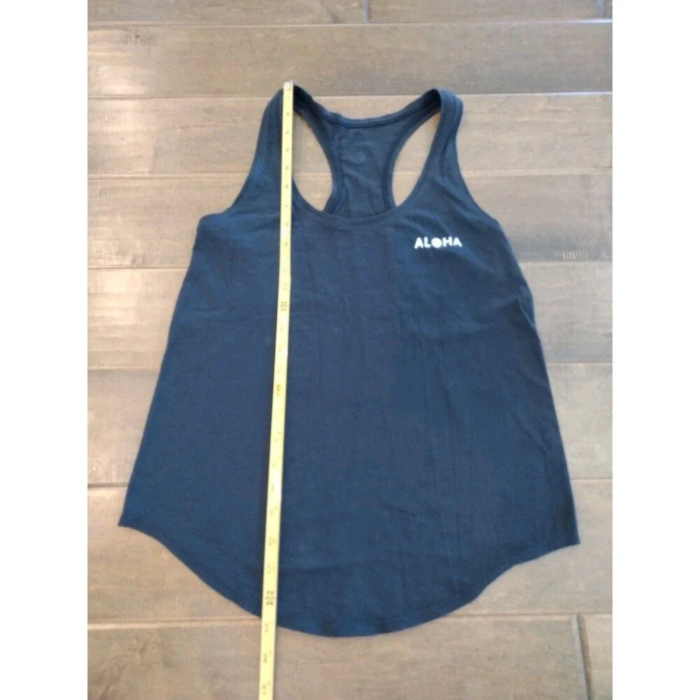 LULULEMON Women's black Love Tank Top raceback Aloha Hawaii exclusive - size 6